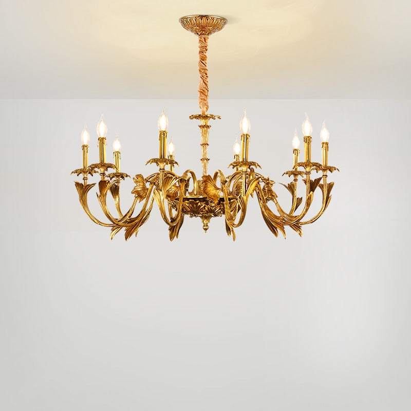 Vintage Style Chandelier Gold Ceiling Light for Dining and Living Spaces | Lersk
