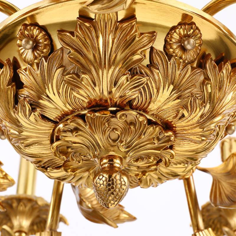 Vintage Style Chandelier Gold Ceiling Light for Dining and Living Spaces | Lersk