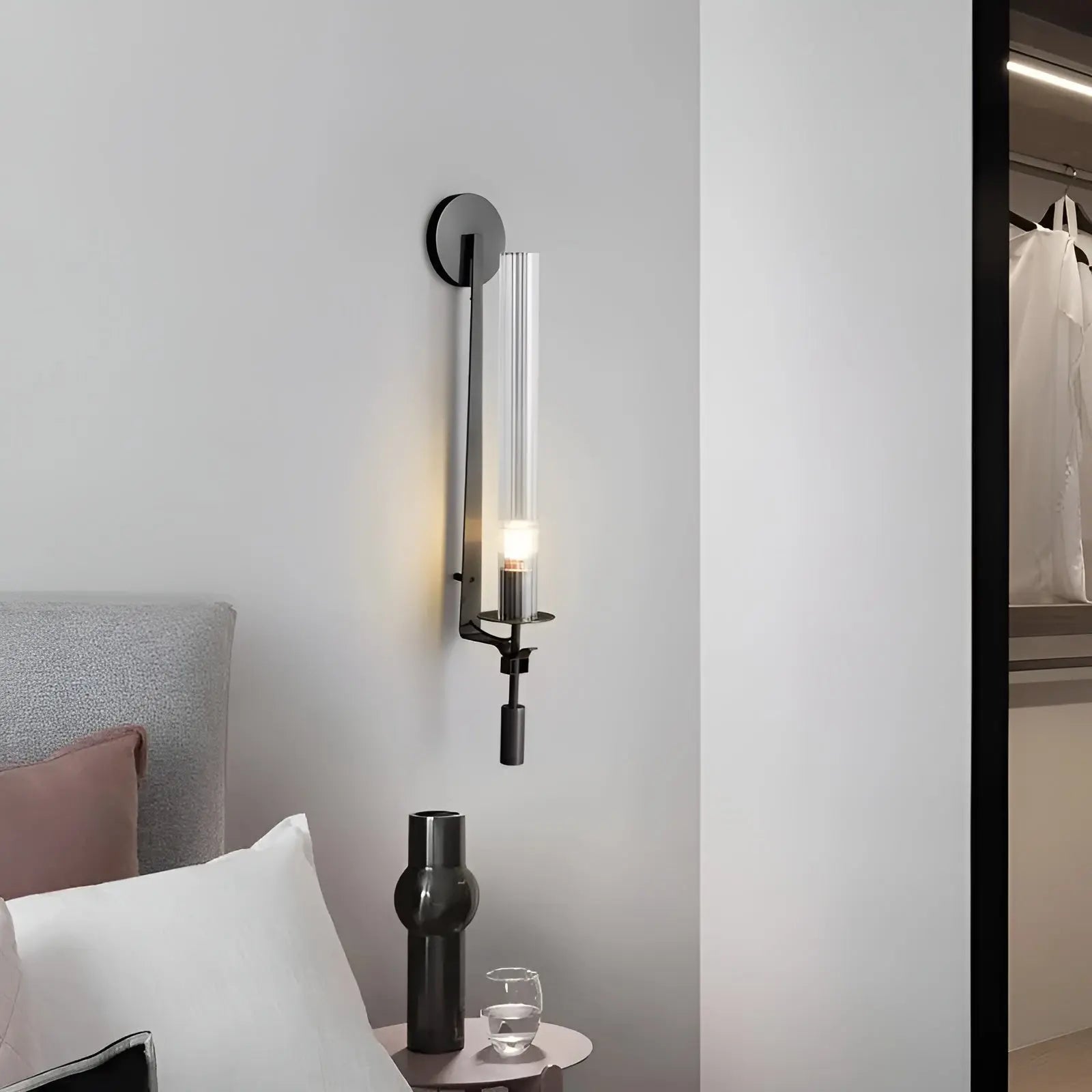 Aetheris Glass Wall Lamp for Elegant Ambient LED Lighting | Lersk