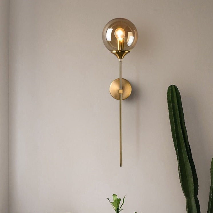 Aurelle Glass Wall Light Modern Elegant Soft Ambient Glow | Lersk