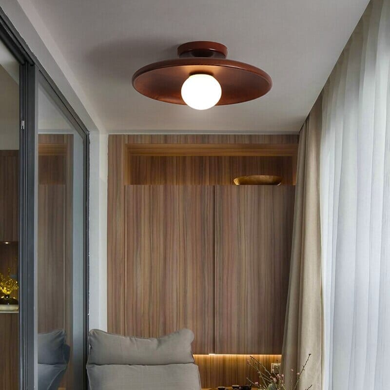 Hearthwood Rustic Graceful LED Flush Mount Ceiling Light Fixture | Lersk