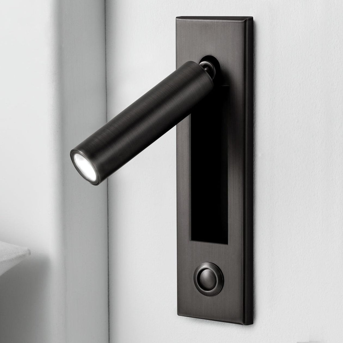 VeraLume Wall-Flush Bedside Sconce With Reading Light