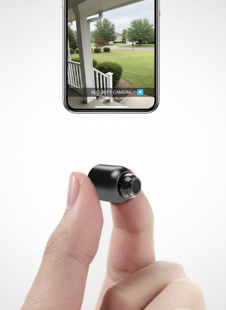 Compact WiFi Surveillance Camera With Wireless Connectivity, Night Vision, And Motion Detection | Lersk