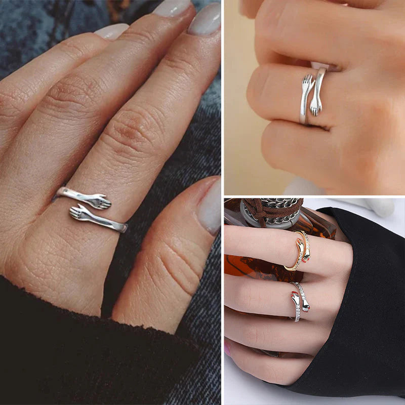 Hug Ring – Bestes Geschenk für geliebte Menschen, ein einfaches und dennoch elegantes Accessoire, das Bindung und Dankbarkeit feiert | Lersk