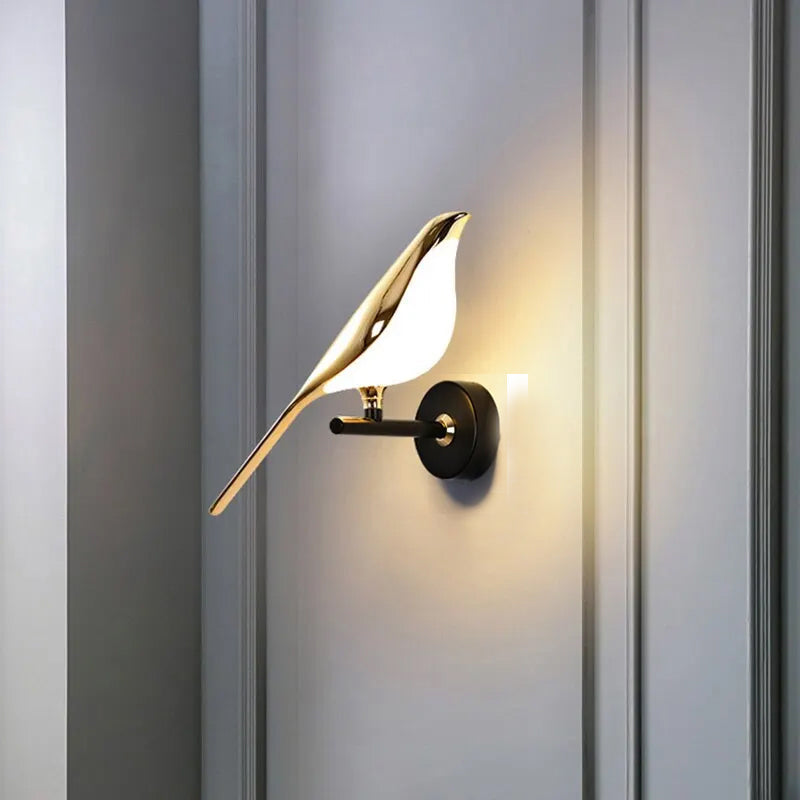 LED Bird Wall Lamp Cozy Nordic Night Light For Home Decor | Lersk