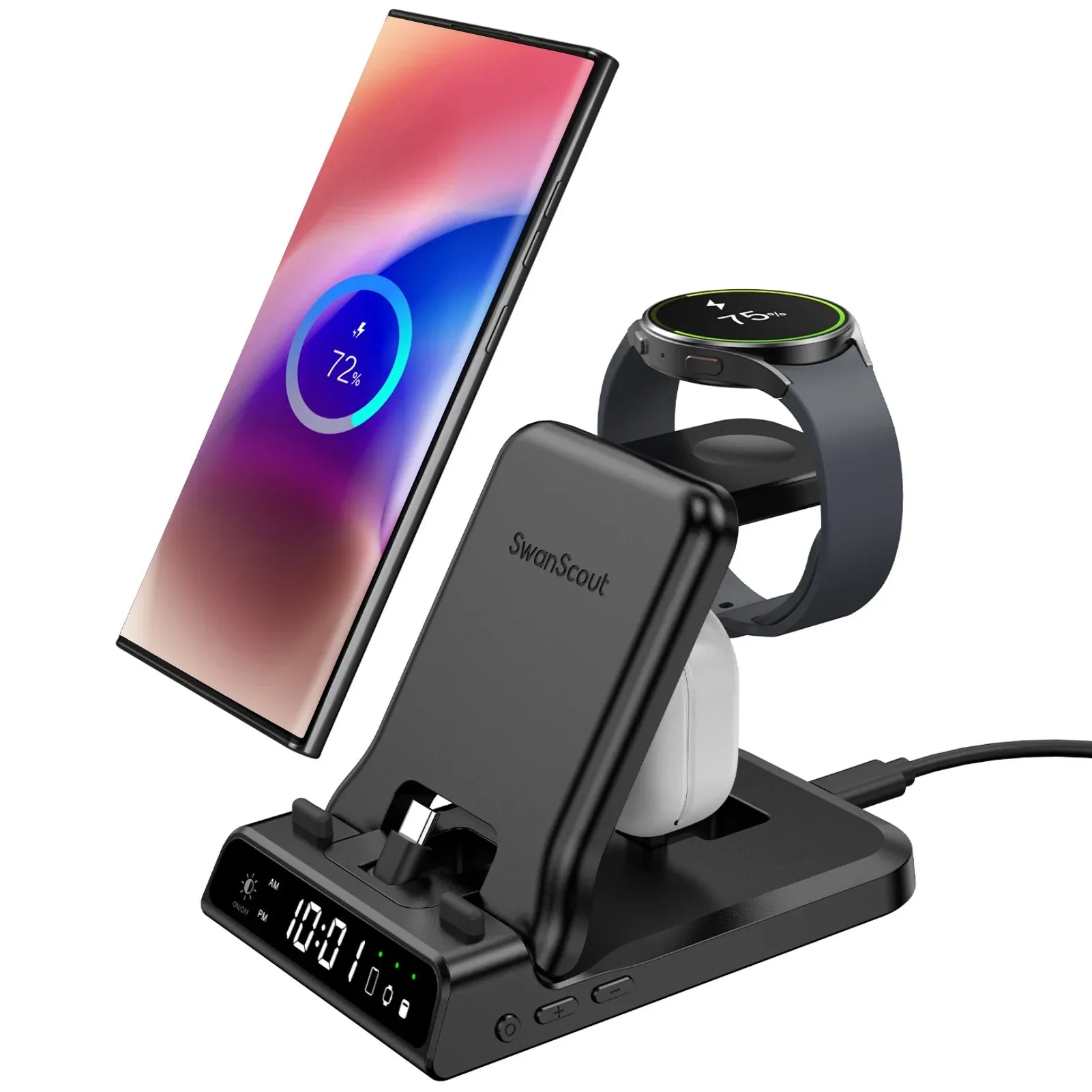 محطة إرساء شحن USB-C لأجهزة متعددة | Lersk