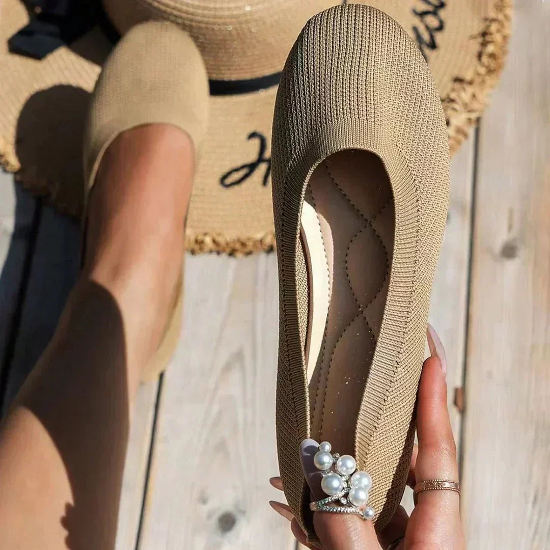 Flexible Ballerina Flats For Women With Soft Fabric And Comfortable Fit | Lersk
