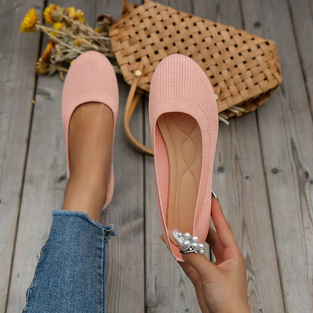 Flexible Ballerina Flats For Women With Soft Fabric And Comfortable Fit | Lersk