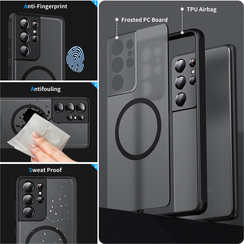 Samsung Magnetic Shockproof Case For Galaxy And Other Samsung Smartphones Mobile Devices | Lersk