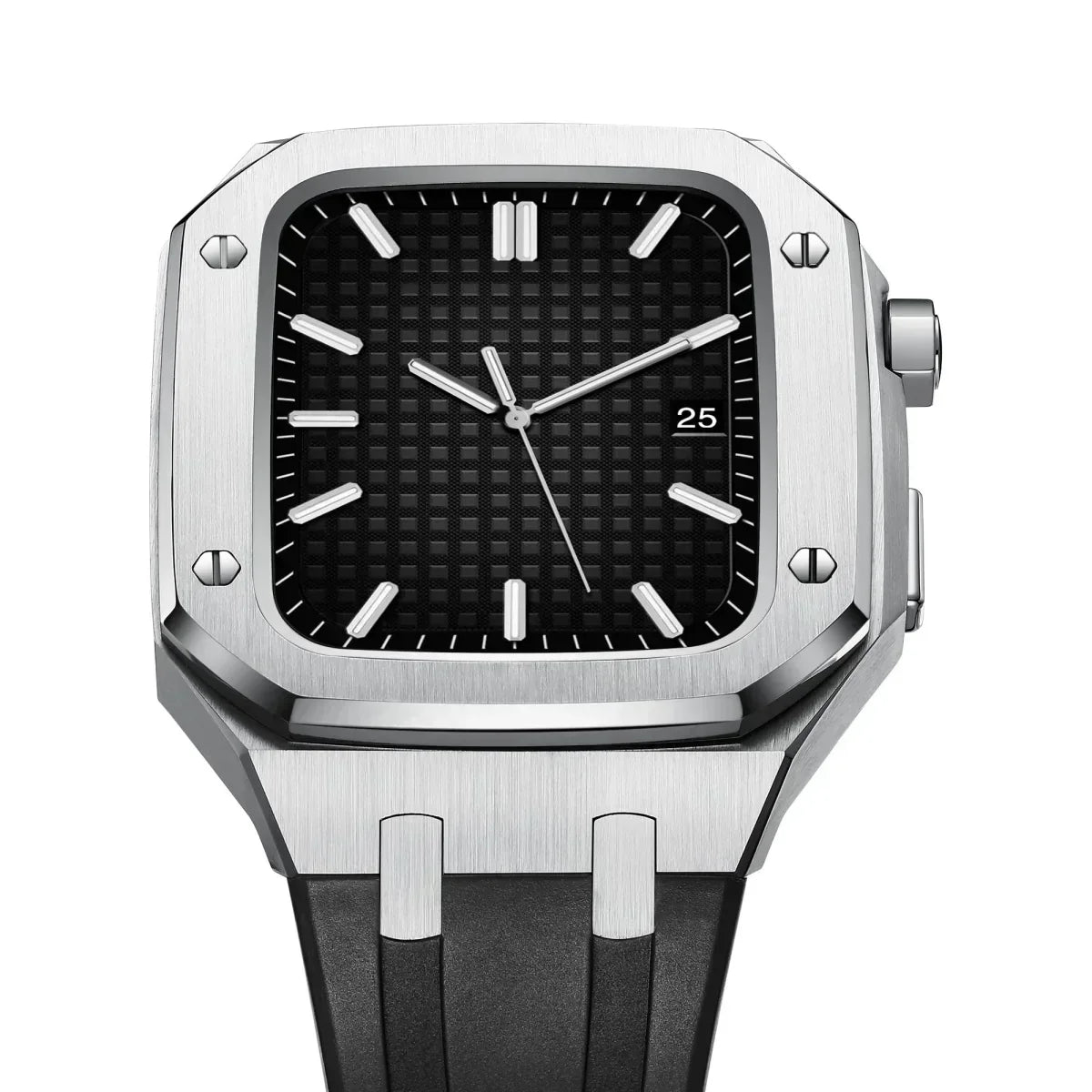 Kirello09 silikonearmbånd og 316L rustfrit stål retrofit-etui til Apple Watch | Lersk