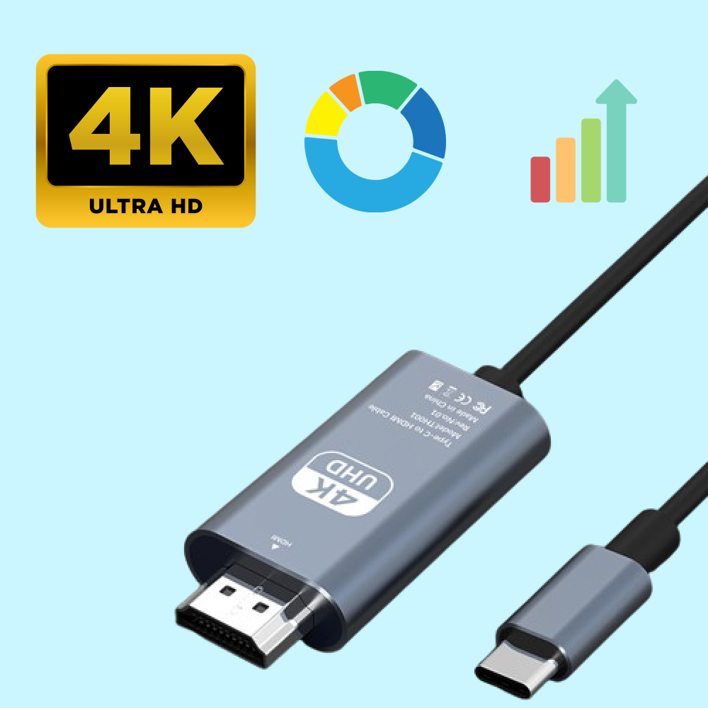 StreamLink USB-C na HDMI kabel, ultra-čistý 4K výstup | Lersk