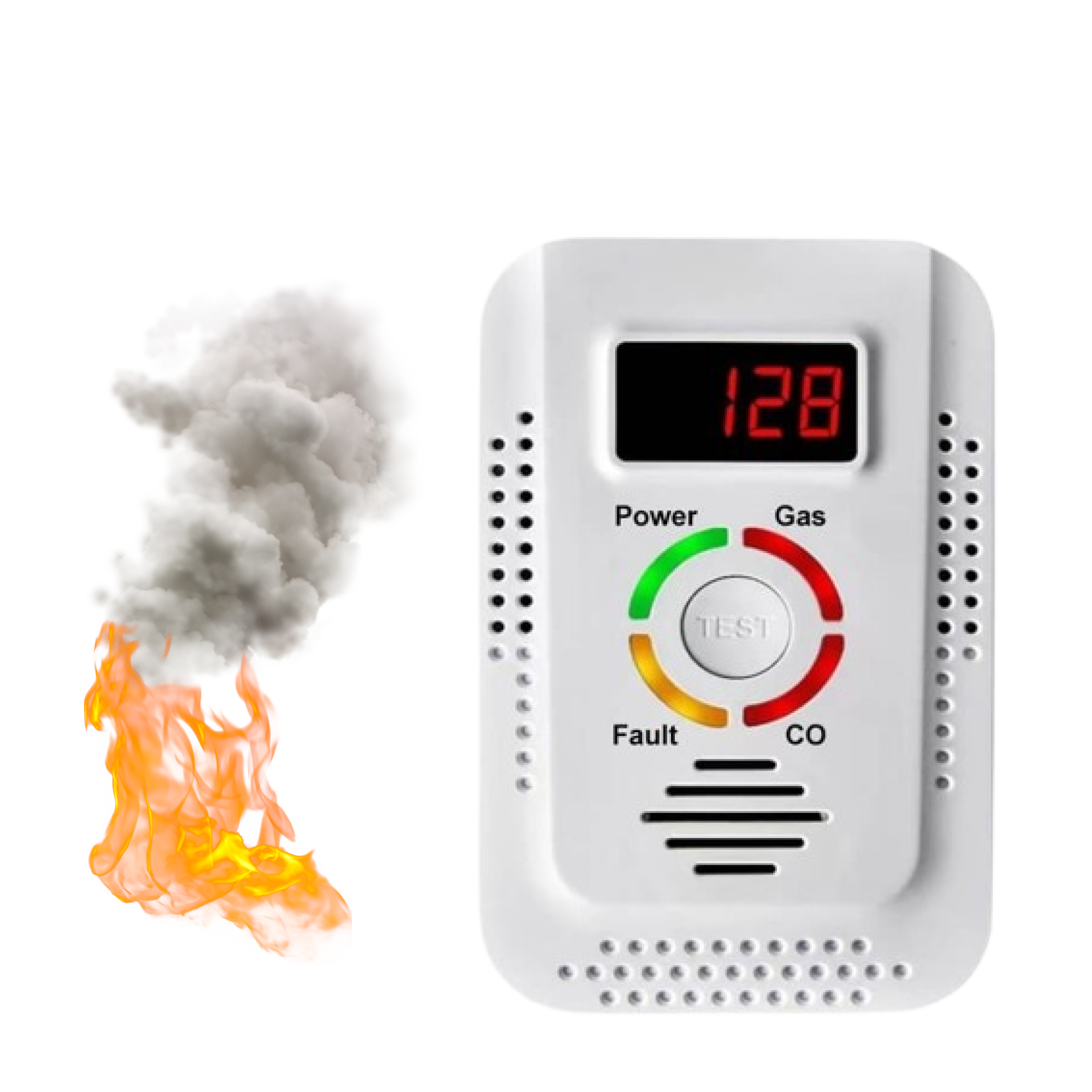 Home Dual Detector for Natural Gas Leak and Carbon Monoxide | Lersk
