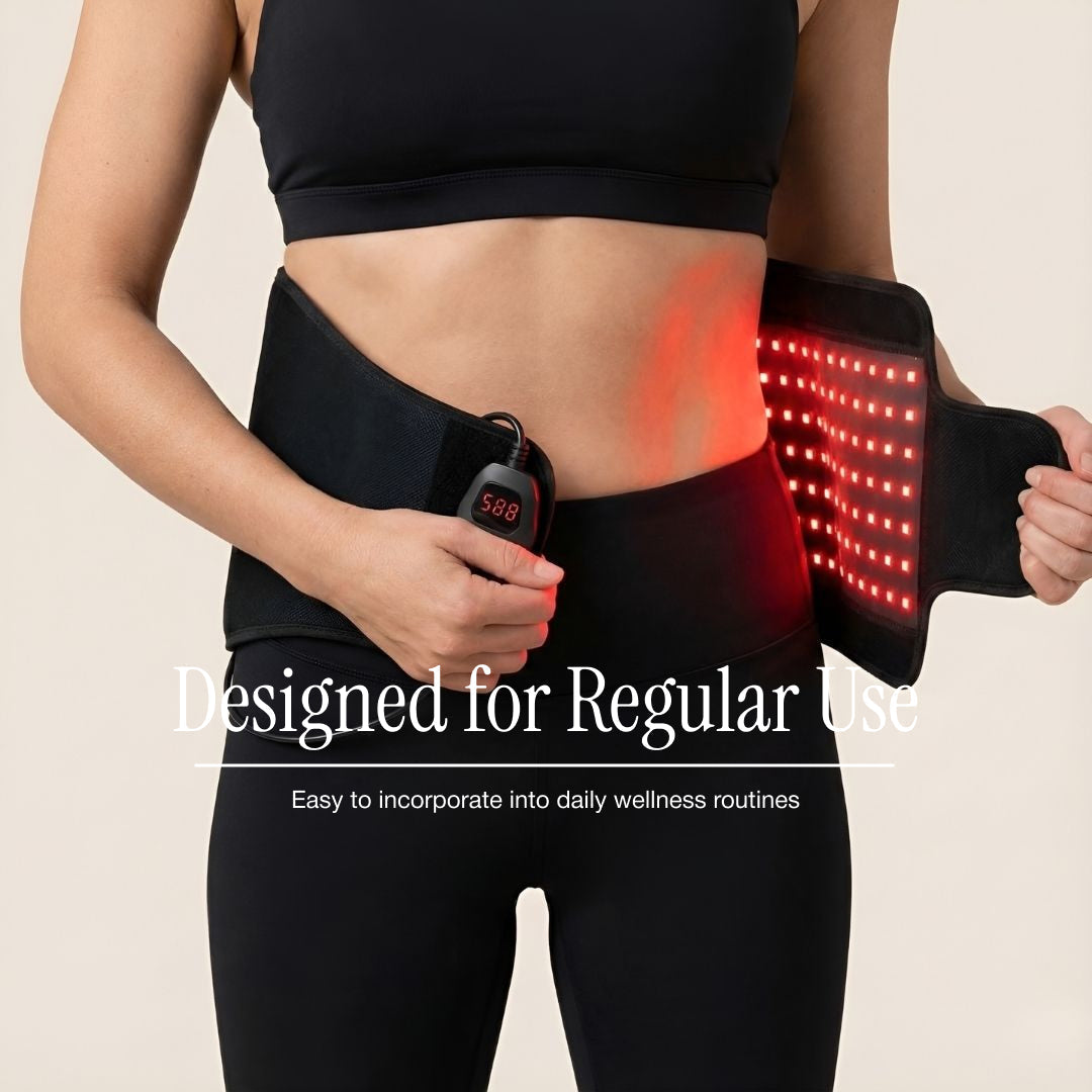 Infrared Red Light Therapy Wrap Belt for Waist, Back & Body Comfort | Lersk