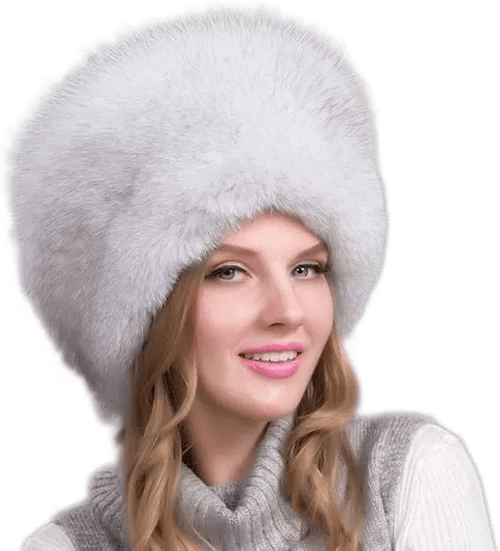 Glaciera Lux téli sapka valódi szőrmével, fülvédőkkel, elegáns, meleg, luxus női sapka | Lersk