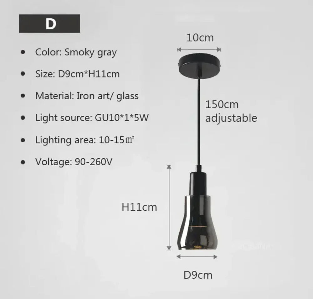 Harlow Modern Glass Pendant Lights | Lersk