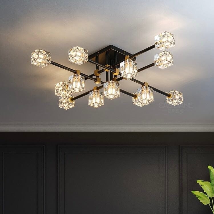 Cube Chandelier in Black | Lersk