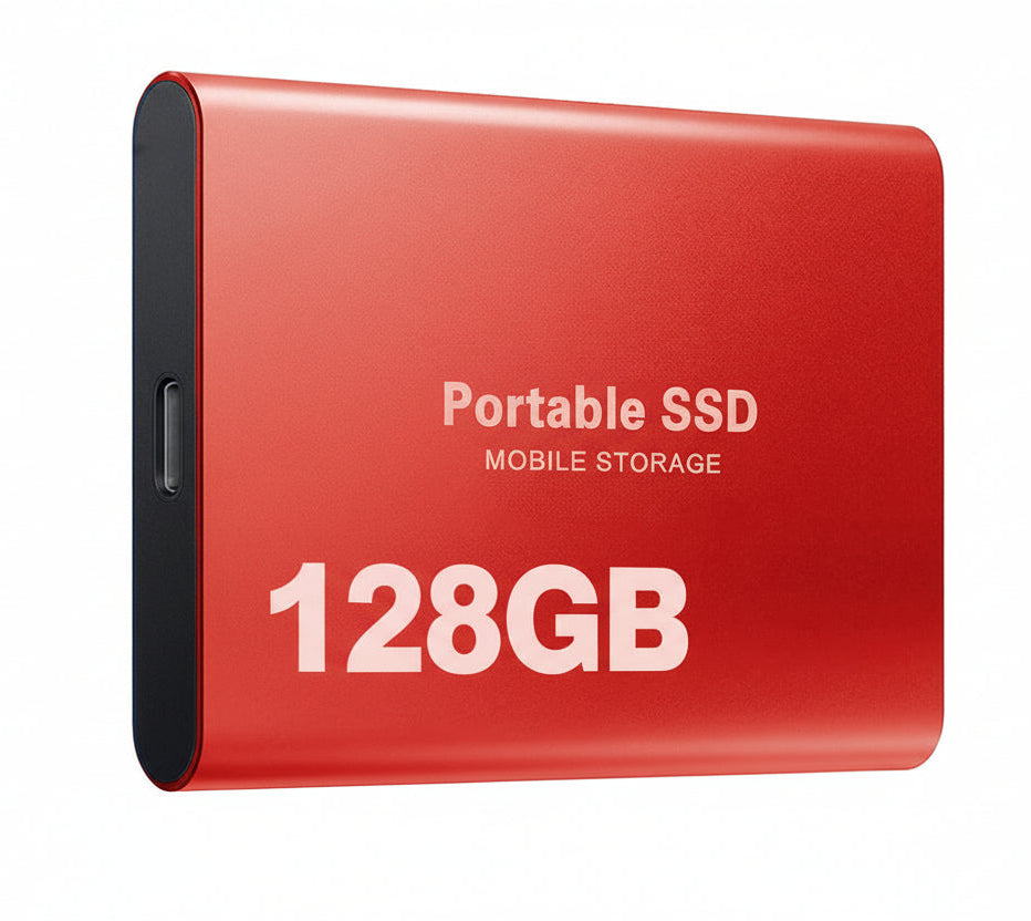 Tragbare SSD 128GB Externe Festplatte Speicher, Kompakt und Schnell, Beste Qualität Plus | Lersk