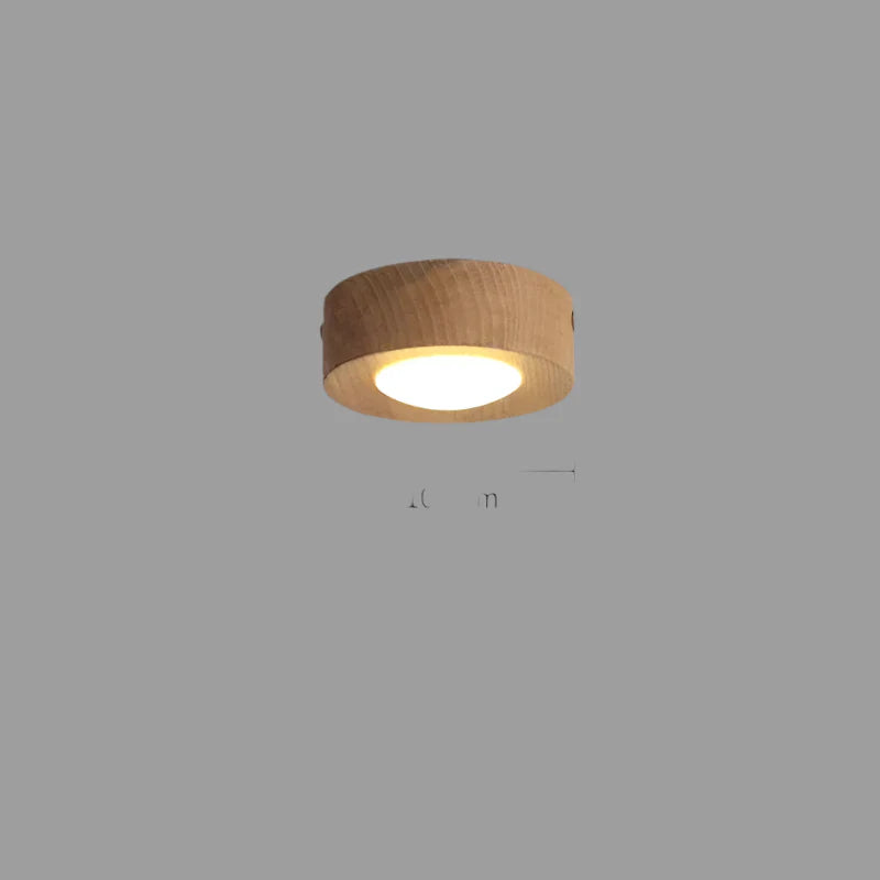 Lunaro Walnut LED Ceiling Lamp Warm Ambient Light For Homes | Lersk