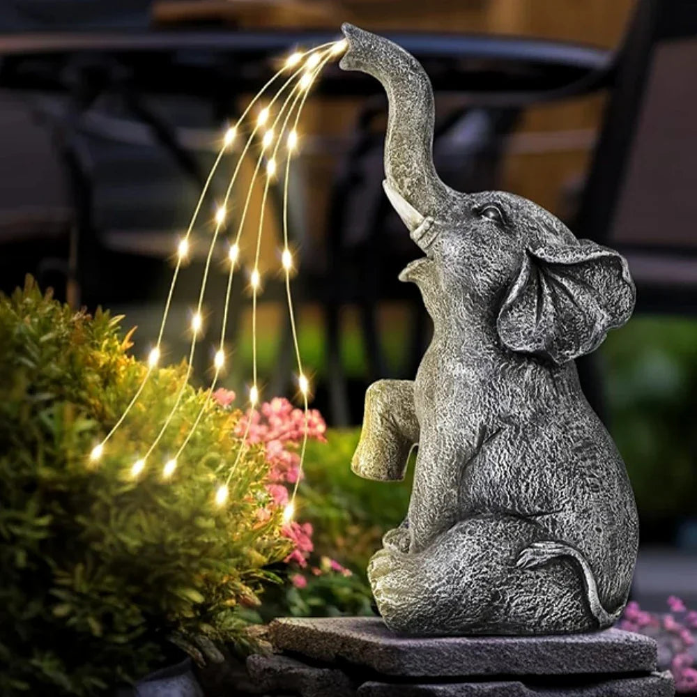 Solar-Elefant Gartenornament Solar-Elefant Gartenornament | Lersk