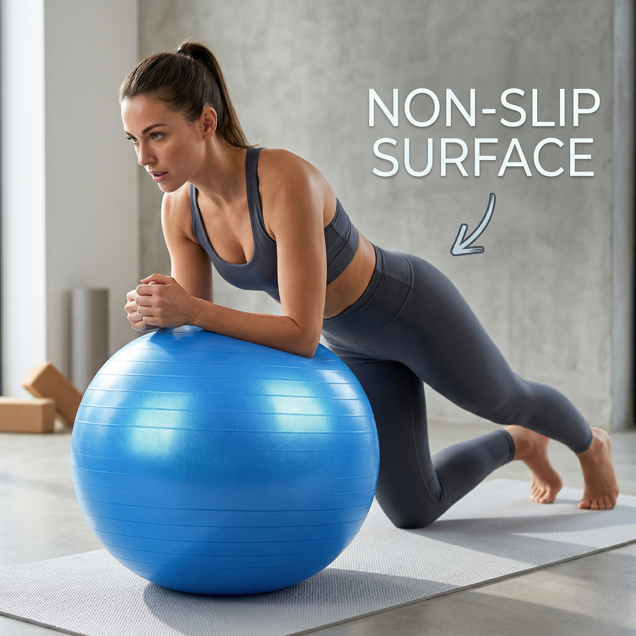 Anti-Platz Stabilitäts-Balanceball – Kraft & Kern-Ausrichtung | Lersk