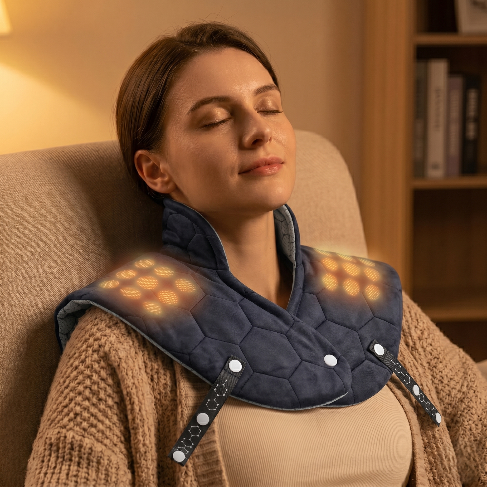 Professional Electric Neck & Shoulder Heating Pad | Lersk