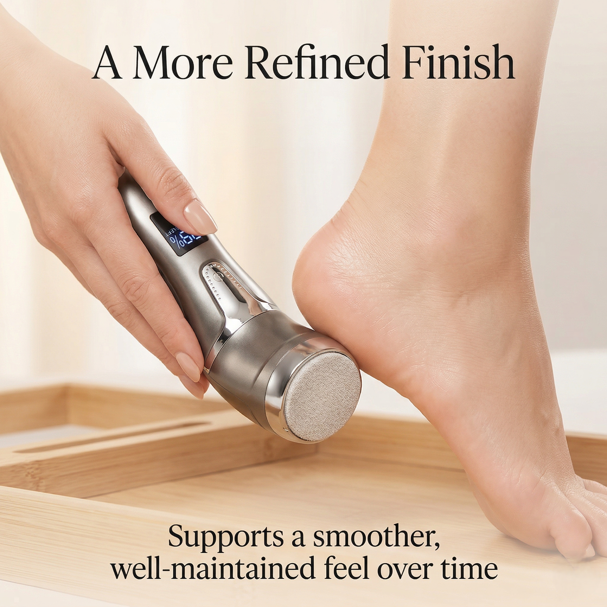 Electric Foot Care Device – Dust Collection & Rechargeable File | Lersk