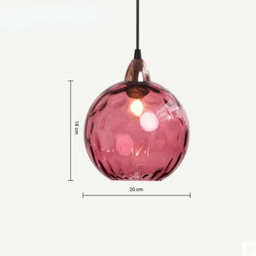 Závěsné svítidlo Lumisphere s kulatým skleněným stínidlem pro obývací pokoje, teplé světlo | Lersk