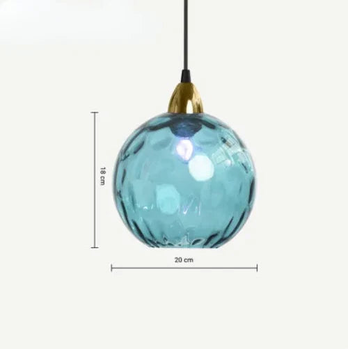Závěsné svítidlo Lumisphere s kulatým skleněným stínidlem pro obývací pokoje, teplé světlo | Lersk