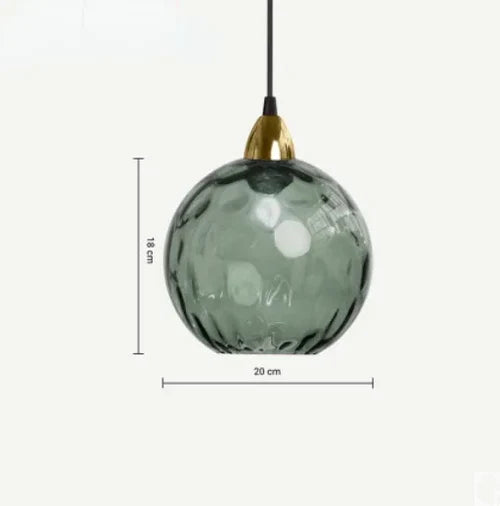Závěsné svítidlo Lumisphere s kulatým skleněným stínidlem pro obývací pokoje, teplé světlo | Lersk