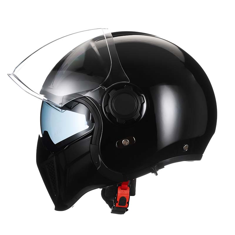LumaShield Dual-Visor Modular Helmet DOT ECE Certified Detachable Chin Guard | Lersk