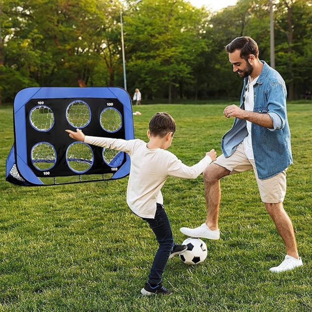 But de football pliable PlayMax pour enfants 4-en-1 Filet de soccer portable pour entraînement et jeu en plein air | Lersk