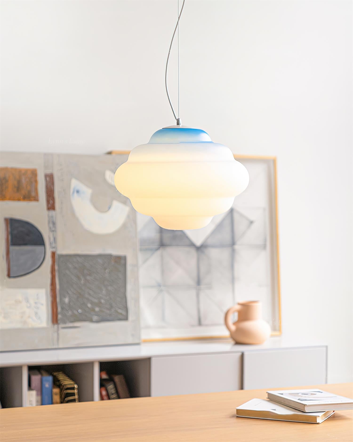 Závěsná lampa AuroraHue Gradient s matným sklem pro atmosféru | Lersk