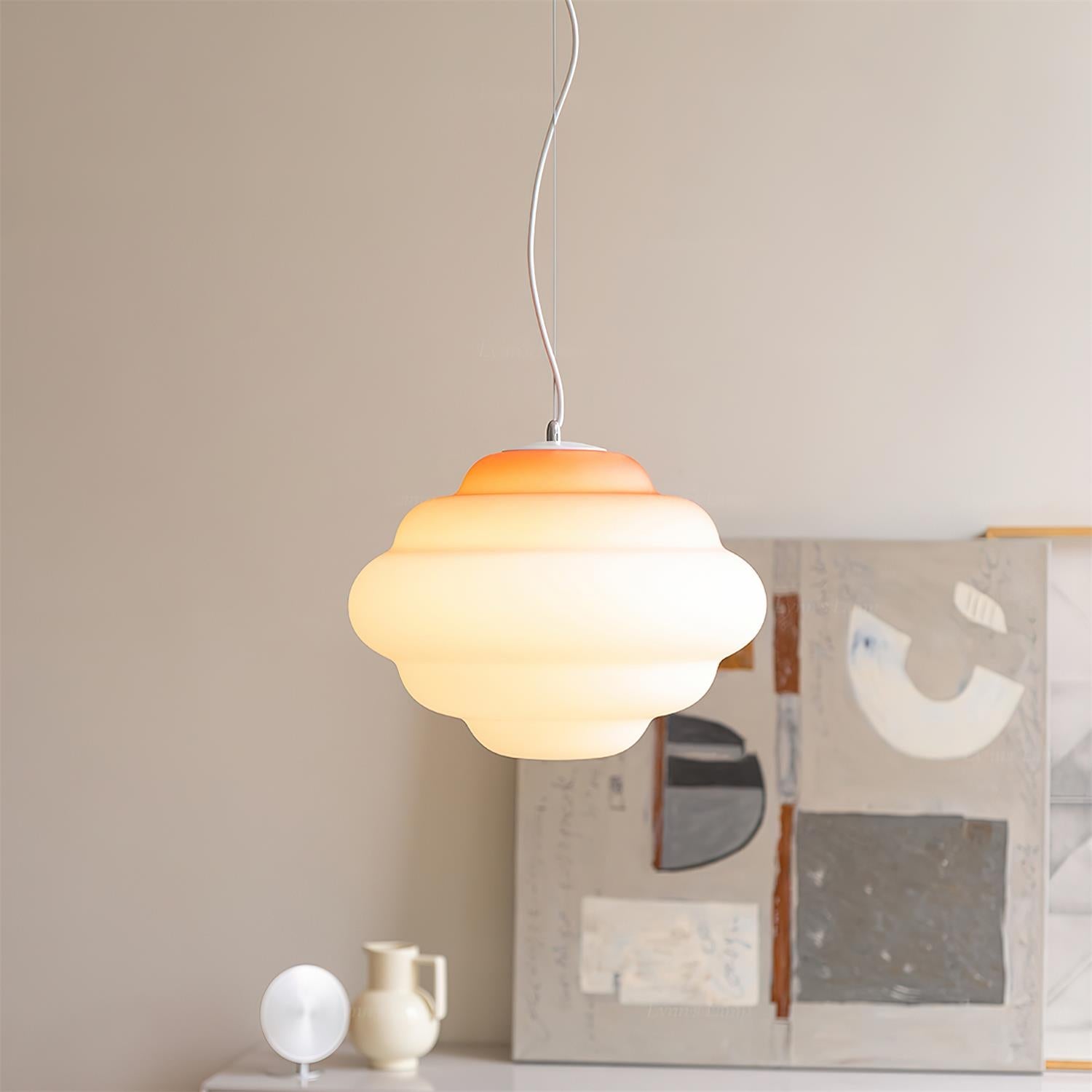 Závěsná lampa AuroraHue Gradient s matným sklem pro atmosféru | Lersk