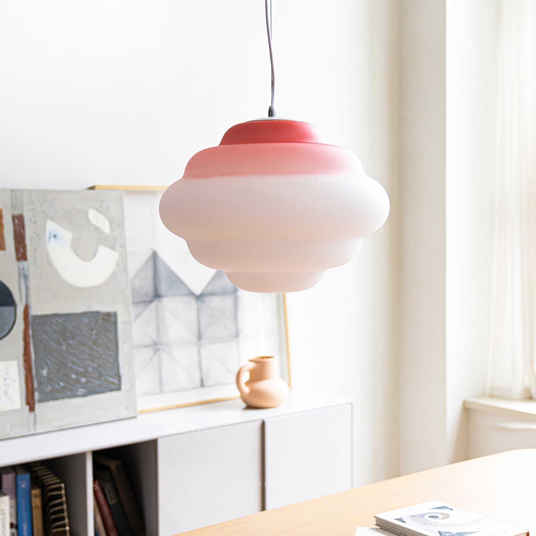 Závěsná lampa AuroraHue Gradient s matným sklem pro atmosféru | Lersk