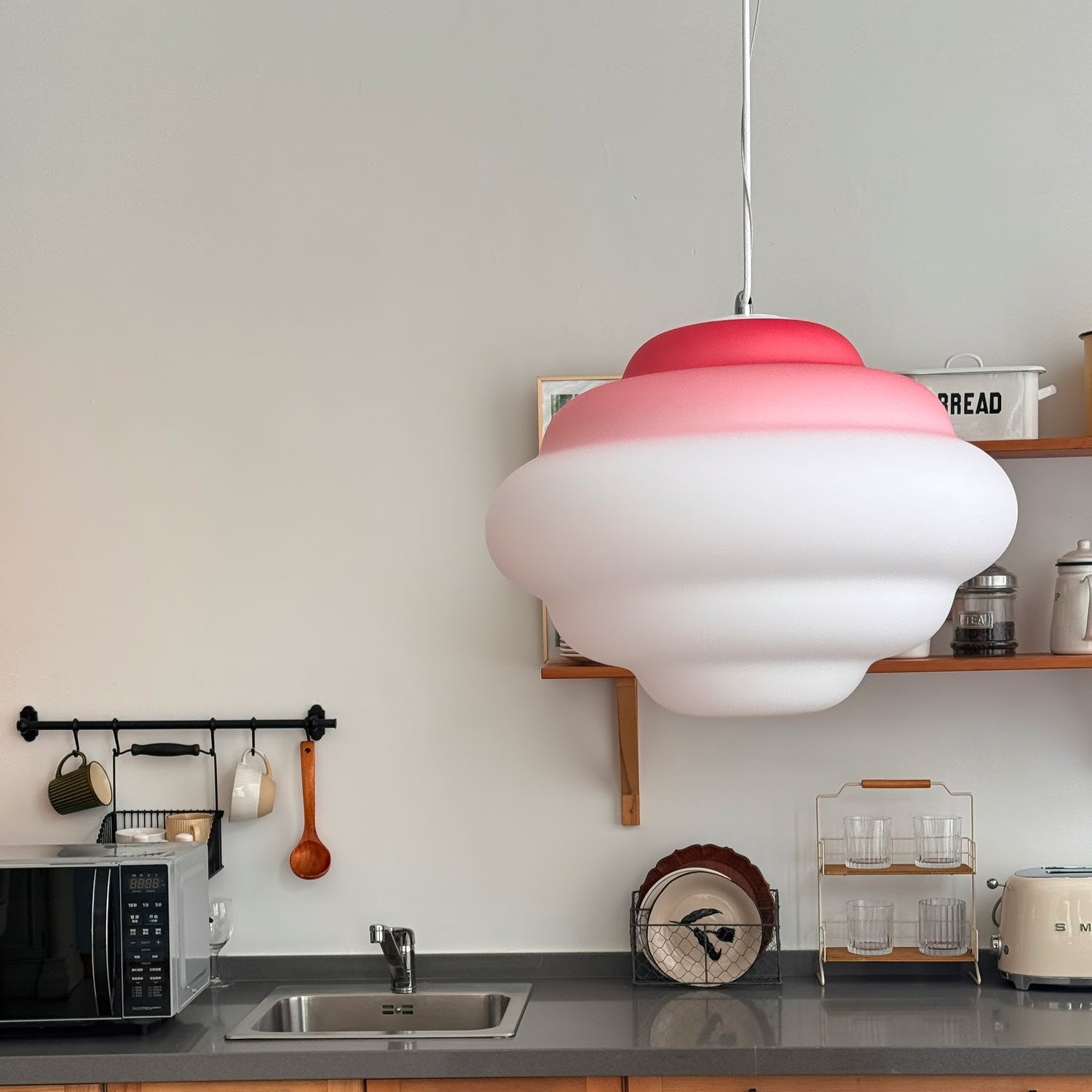 Závěsná lampa AuroraHue Gradient s matným sklem pro atmosféru | Lersk