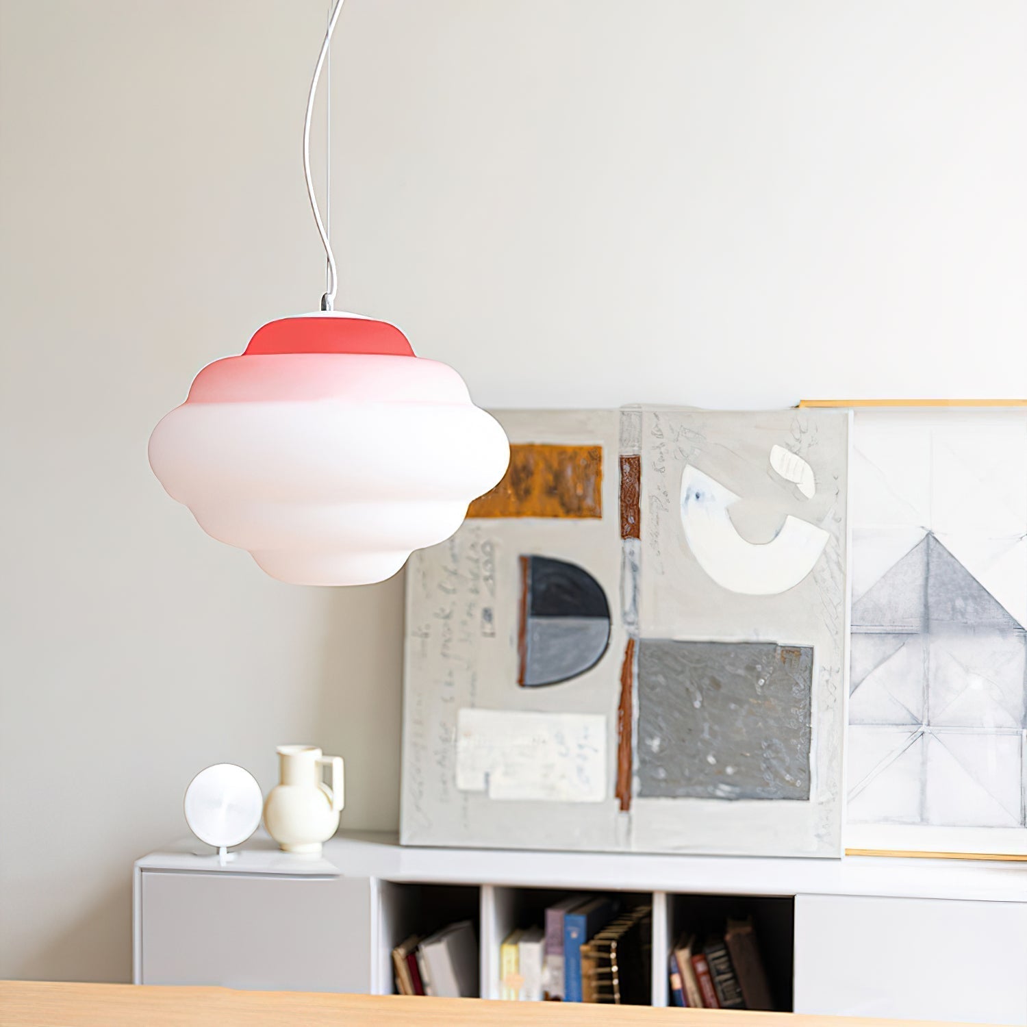 Závěsná lampa AuroraHue Gradient s matným sklem pro atmosféru | Lersk