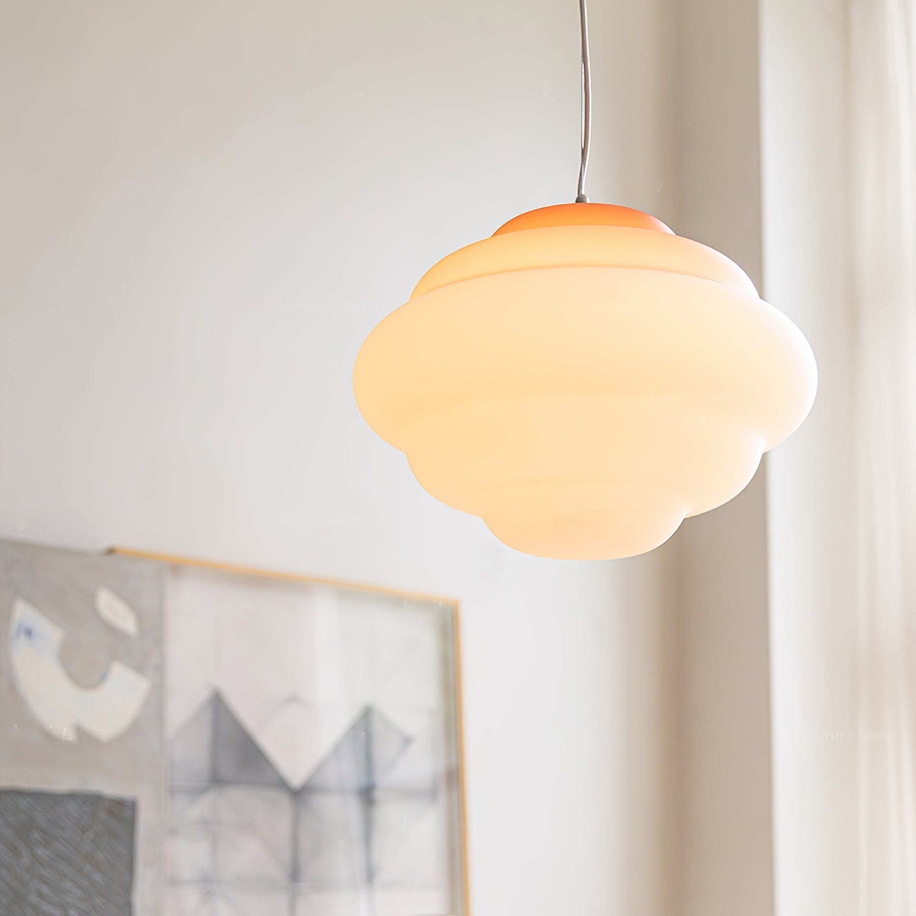 Závěsná lampa AuroraHue Gradient s matným sklem pro atmosféru | Lersk