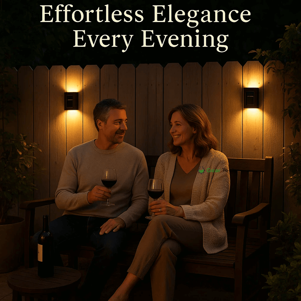 Nexora Outdoor Wireless Solar LED Wall Lights for Paths Patios and Gardens