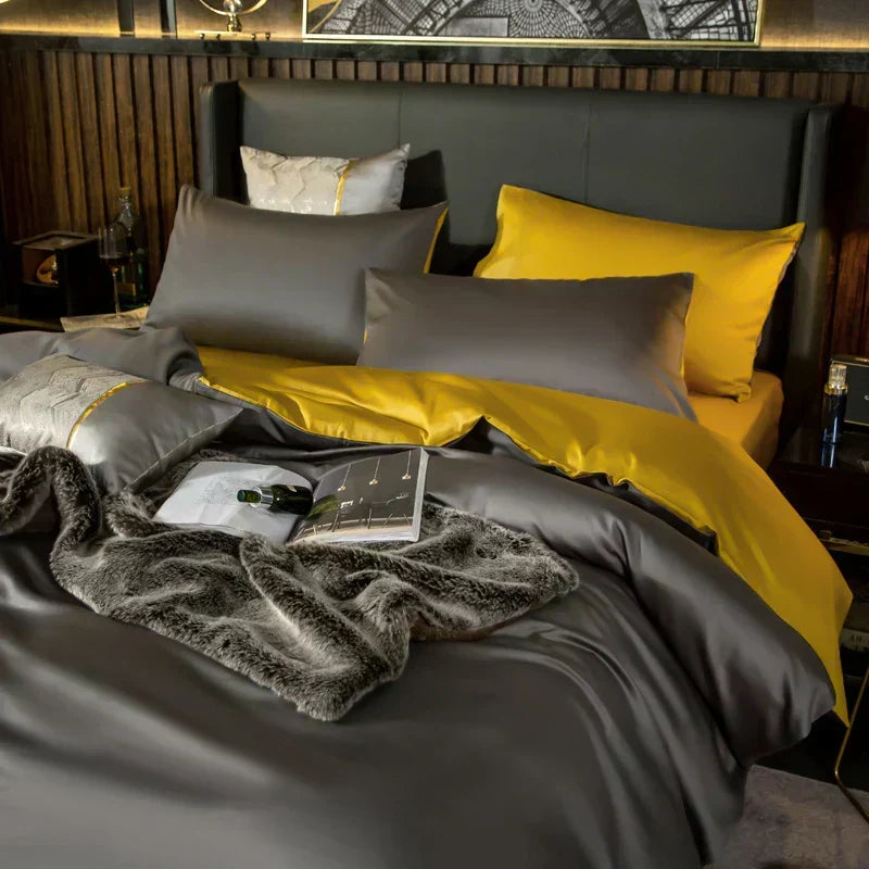 Set biancheria da letto Aurelia Dove and Sun in lino cotone egiziano | Lersk