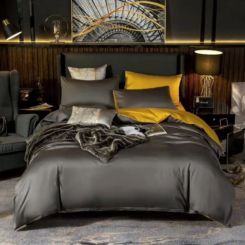 Set biancheria da letto Aurelia Dove and Sun in lino cotone egiziano | Lersk