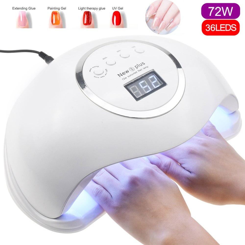 LumaPro | 72W UV LED Nail Lamp With LCD Timer 99s Mode | Lersk