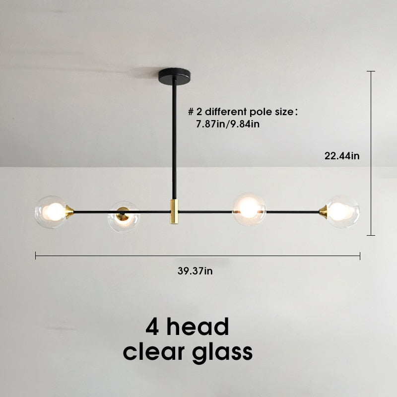 Stropní svítidlo Lyra Nordic Glass Ball s LED žárovkami E27 | Lersk