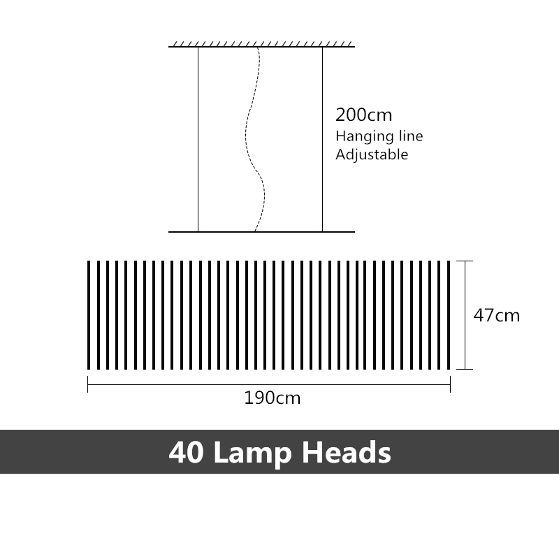 Rhythm Chandelier Rotating LED Rods for Modern Homes | Lersk