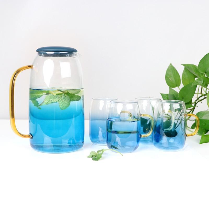 Azure Ombre glas kande sæt | Lersk