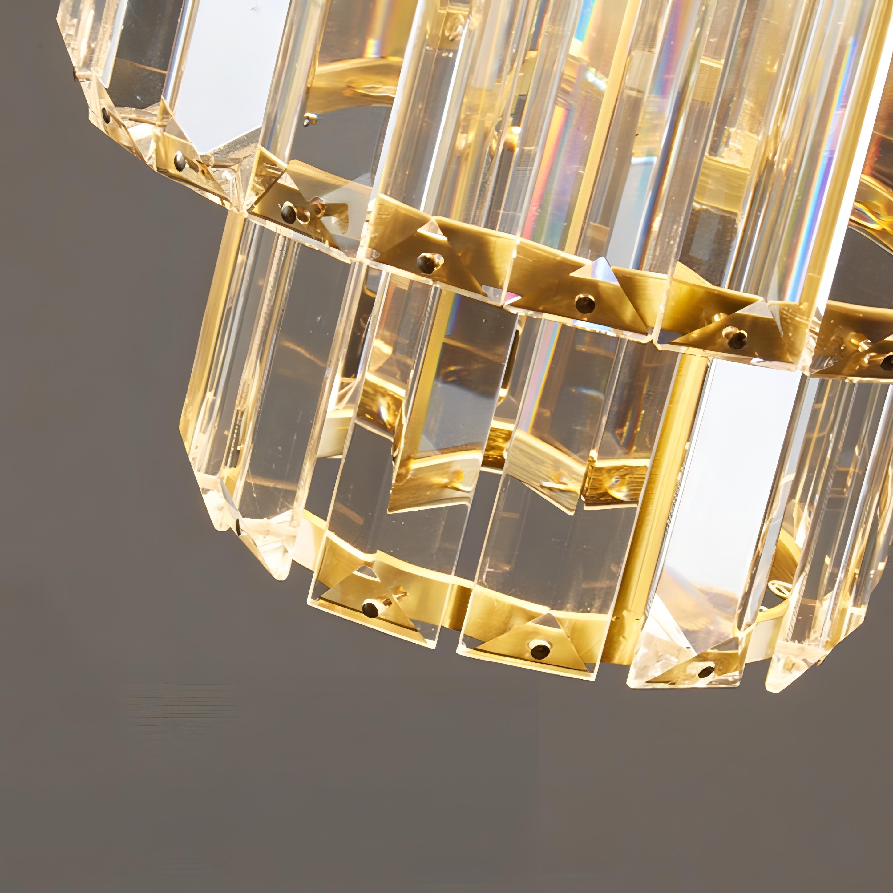 Aurelia Rifflet Krystalloftlampe med Elegant Ledning | Lersk