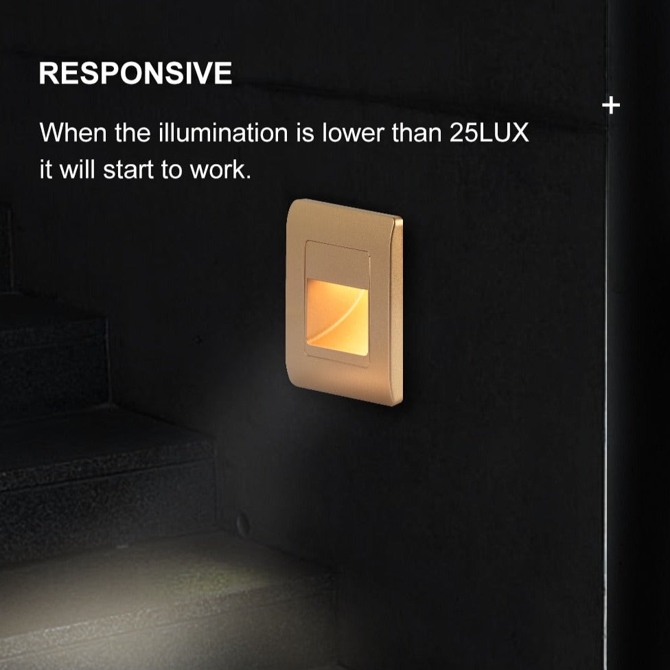 NovaTrail Outdoor Motion Sensor Wall Step Light for Nighttime Pathway Safety | Lersk