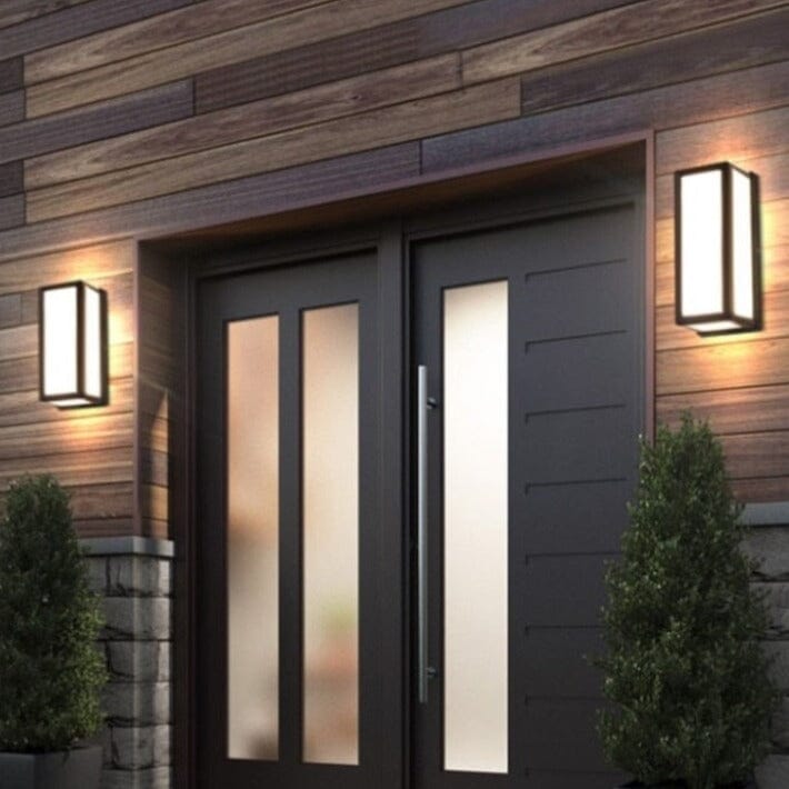 LumiGuard LED obdélníkové venkovní nástěnné světlo s pohybovým senzorem | Lersk