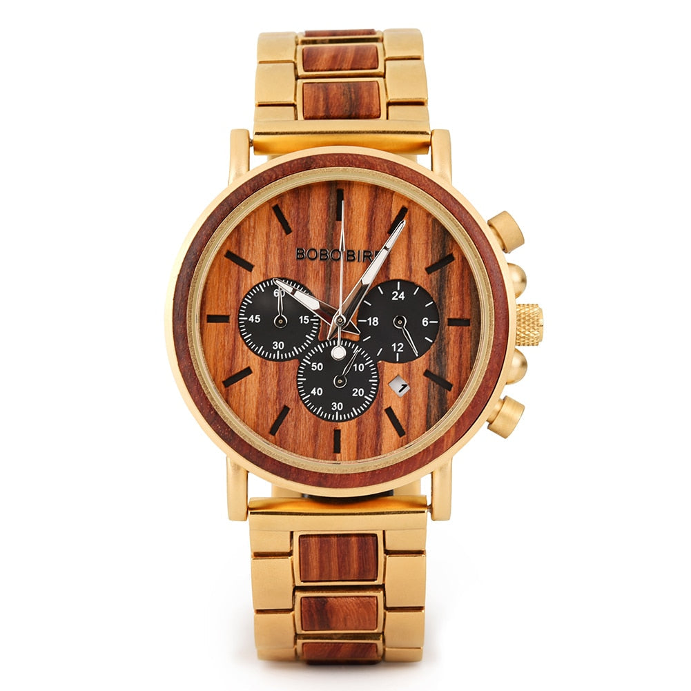 TimberLuxe Wooden Watch 3ATM Water-Resistant Gift Box | Lersk