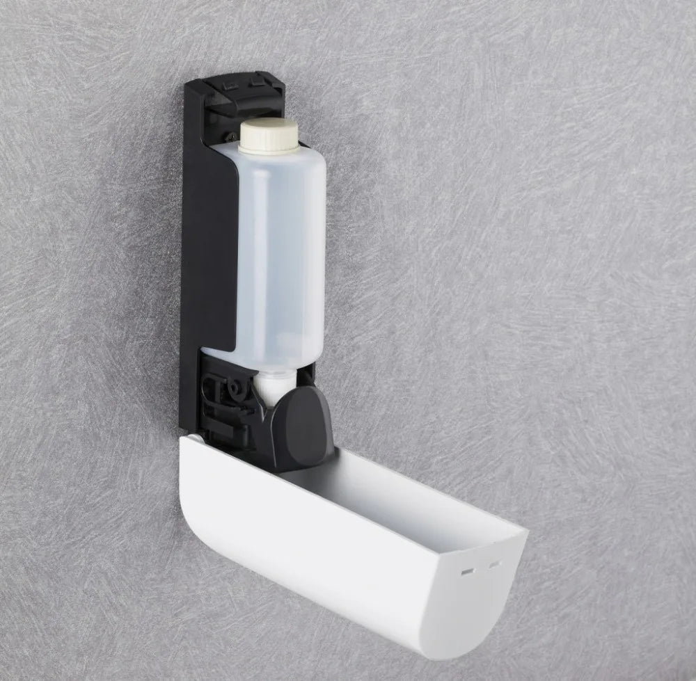 Elegantní nástěnný dávkovač na šampon, kondicionér a sprchový gel do moderní koupelny | Lersk