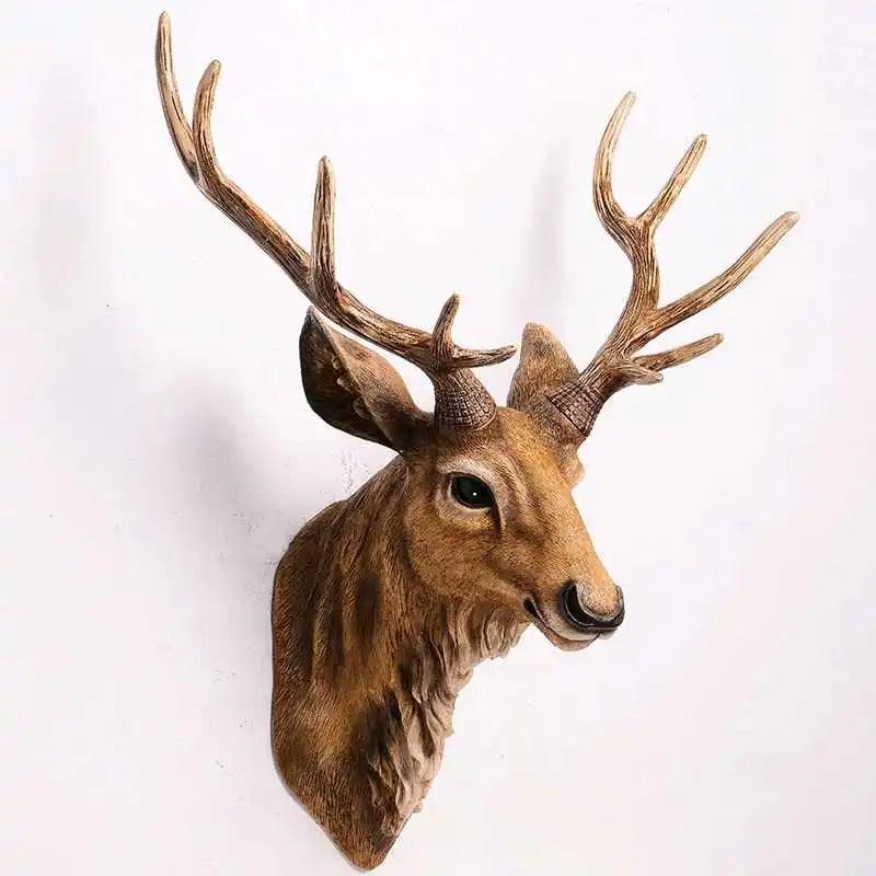 Thornridge Rustic Faux Deer Head Wall Mount Decor For Cabin | Lersk